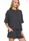 Ribbed Set - Black