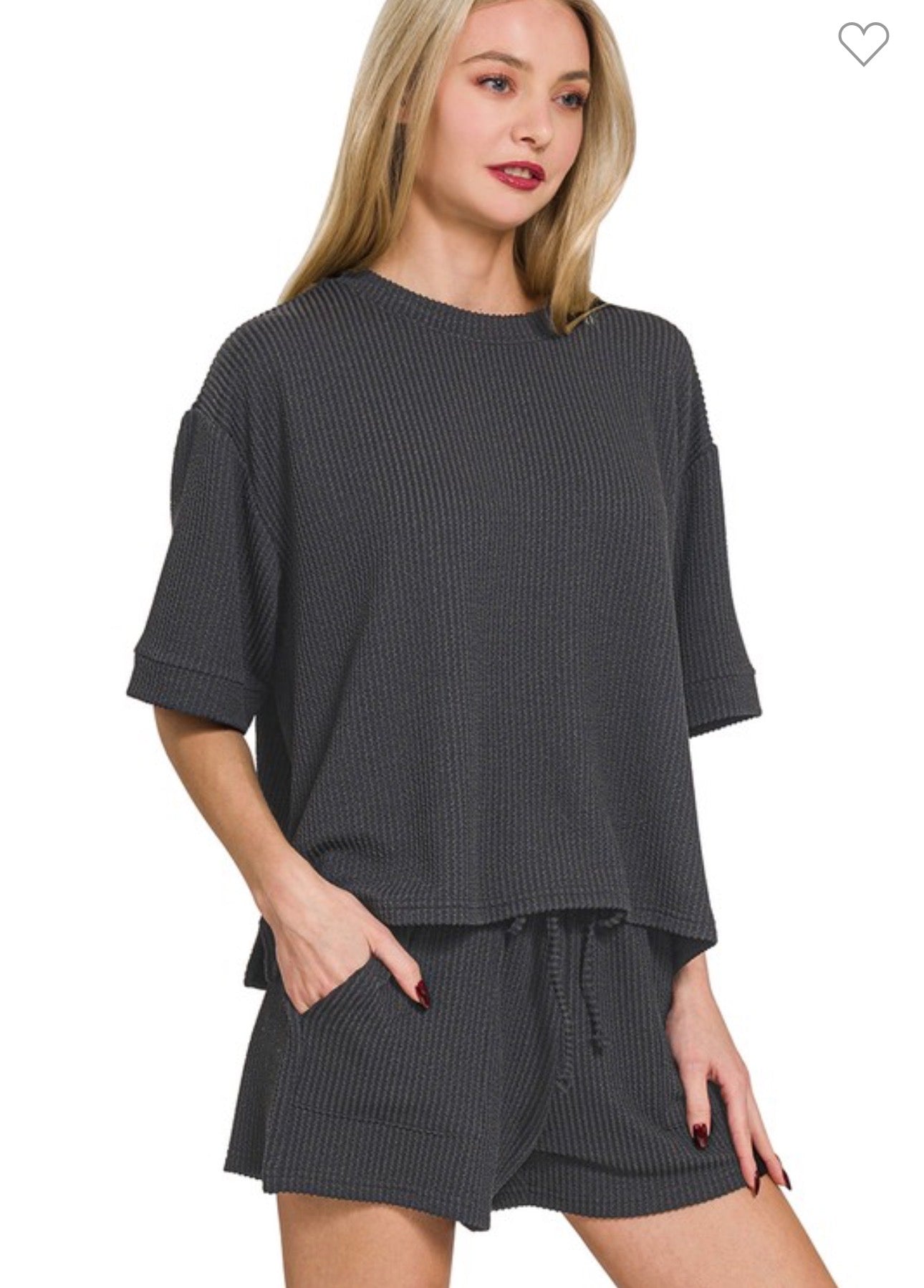 Ribbed Set - Black